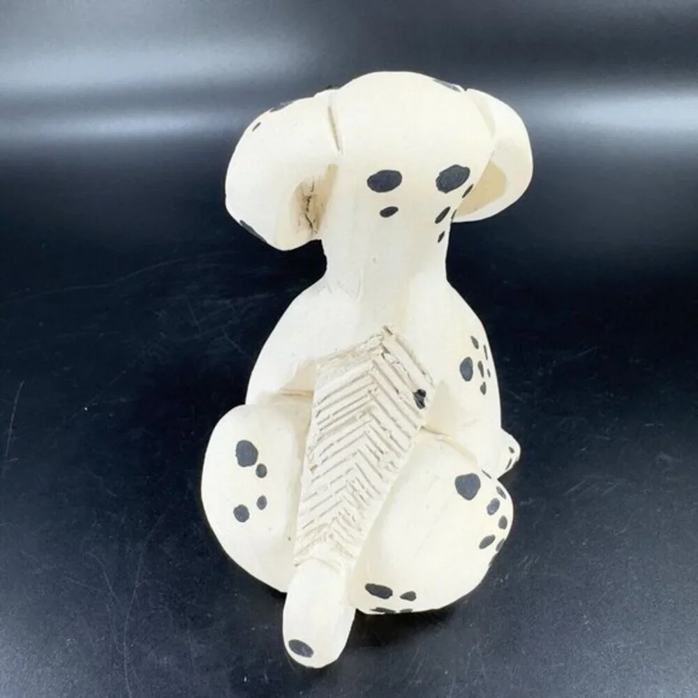 Artesania Rinconada Figurine Made In Uruguay Marked Whimsical Dalmatian Dog VTG‎
